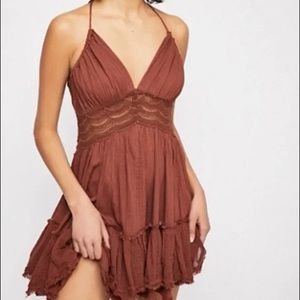 Free People 200 degree backless mini dress